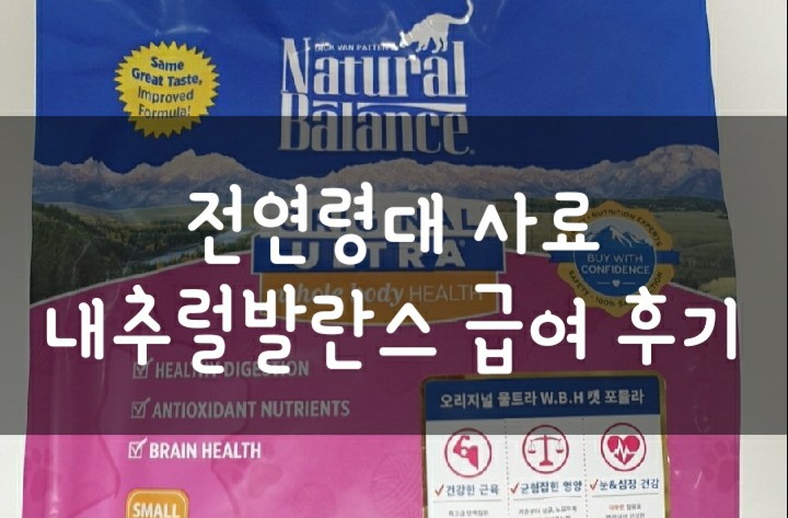 1살 고양이 사료 - 내추럴발란스 오리지날 울트라 WBH 전연령대 사료 급여 후기 1살 고양이 사료 - 내추럴발란스 오리지날 울트라 WBH 전연령대 사료 급여 후기
