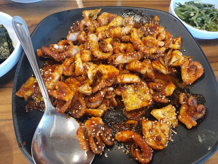  평택 부자식당 직화 쭈꾸미 맛집 세교동 밥집 배달도 추천해요