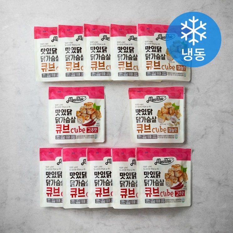 인기 급상승인 맛있닭 닭가슴살 큐브 100g x 2종 x 6팩 세트 (냉동), 1세트(로켓배송) 추천해요 인기 급상승인 맛있닭 닭가슴살 큐브 100g x 2종 x 6팩 세트 (냉동), 1세트(로켓배송) 추천해요
