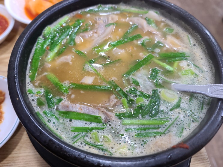  광명사거리 유명순대국 맛집