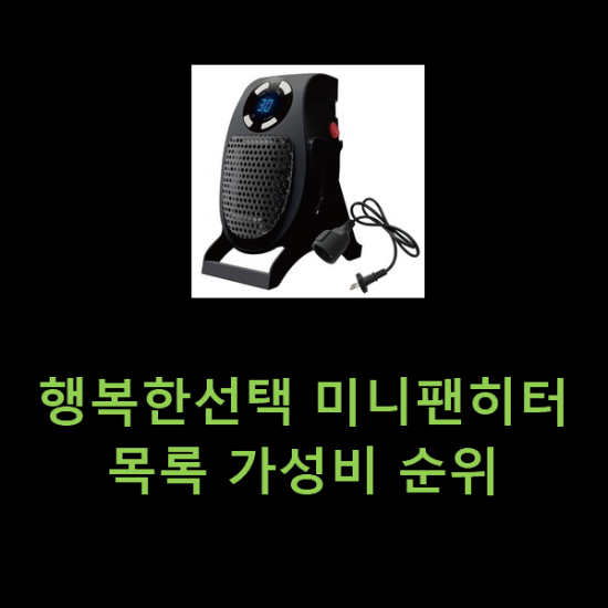 행복한선택 미니팬히터 목록 가성비 순위 행복한선택 미니팬히터 목록 가성비 순위