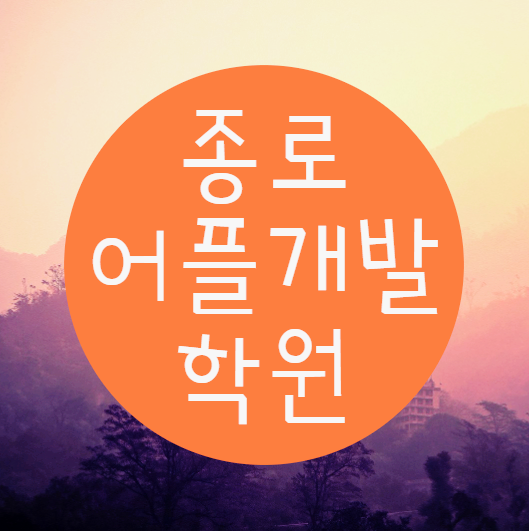  종로어플개발학원 IT 문외한 에서 전문가로 성장했어요!