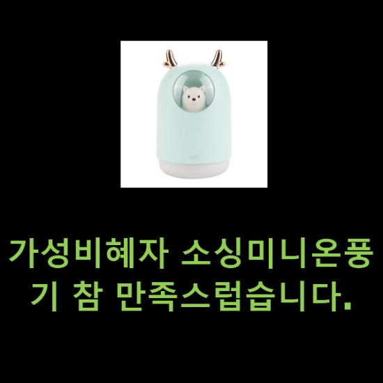 가성비혜자 소싱미니온풍기 참 만족스럽습니다. 가성비혜자 소싱미니온풍기 참 만족스럽습니다.