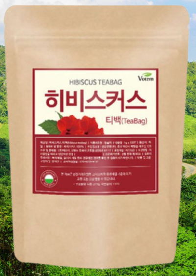  붉은 아름다움으로 채우는 히비스커스 티백