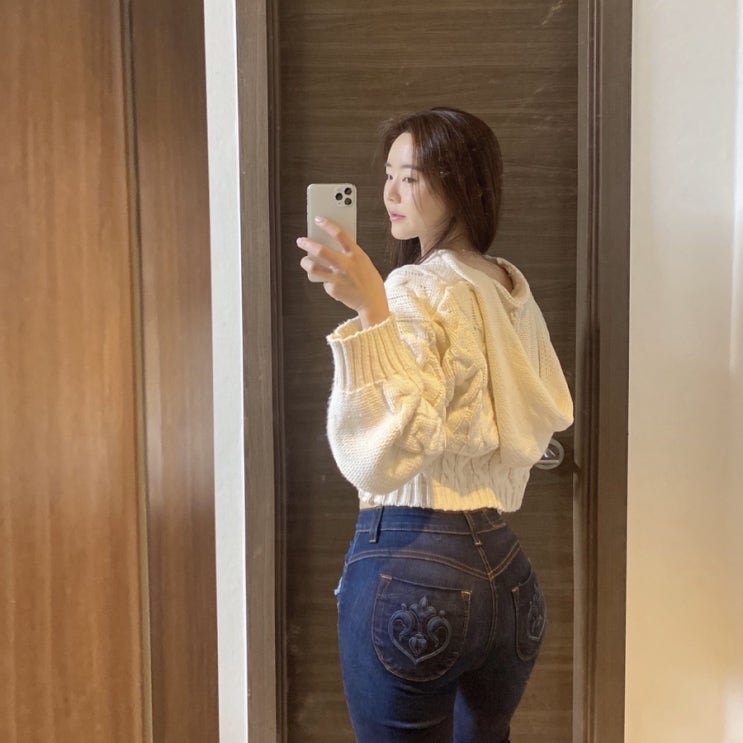  연예인 청바지 씨위진 siwy 착용샷