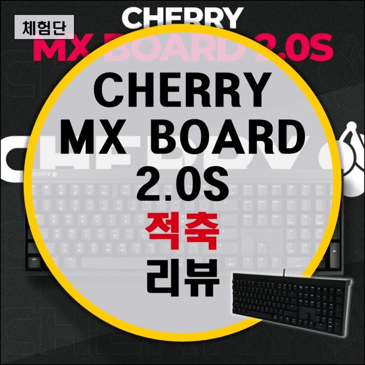 기본형의 완성 피씨디렉트 CHERRY MX BOARD 2.0S 적축 리뷰