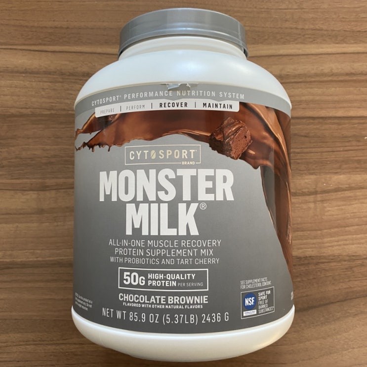  몬스터밀크 단백질쉐이크 초콜릿 브라우니 맛 리뷰