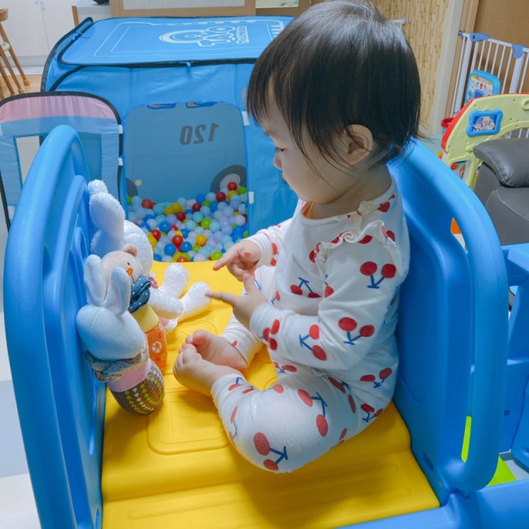  집콕놀이_타요 미끄럼틀을 더재밌게 탈수없을까?볼풀장연결하기