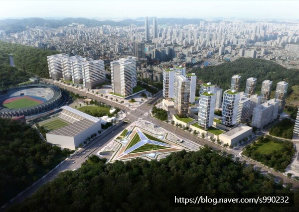 부천종합운동장 GTX 역사 환승센터 아파트 3천세대까지?