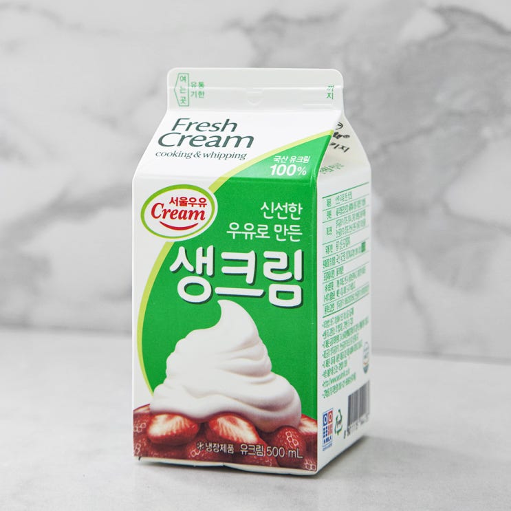 많이 팔린 서울우유 생크림, 500ml, 1팩(로켓배송) ···