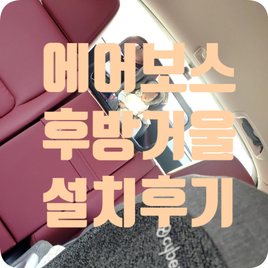  에어보스 차량용 후방거울 내돈내산 설치 후기 (feat. 싸이벡스 제로나플러스)