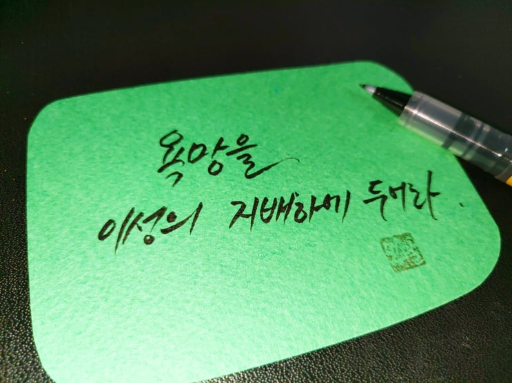 키케로 명언 손글씨 모음