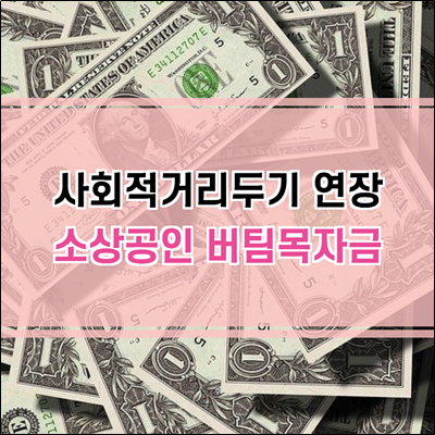 사회적거리두기 연장으로 인한 소상공인 버팀목자금 신청 방법 사회적거리두기 연장으로 인한 소상공인 버팀목자금 신청 방법