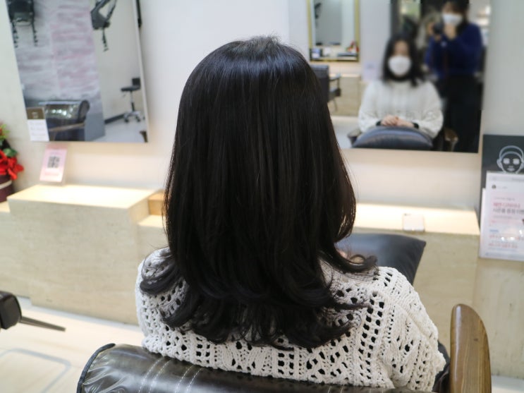  잠실역 미용실,이가자헤어비스에서 자연스러운 씨컬펌(+볼륨매직)송파/잠실미용실 추천!