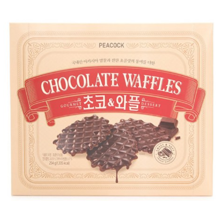 구매평 좋은 피코크 초코&와플 254g (21g x 12개입) X 2개 추천합니다