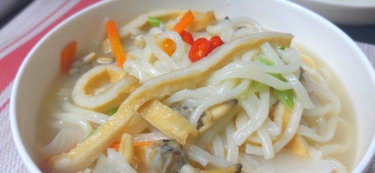  [범표어묵본점] 국물맛이 심심할땐 범표어묵을 넣어보세요!!(어묵칼국수)