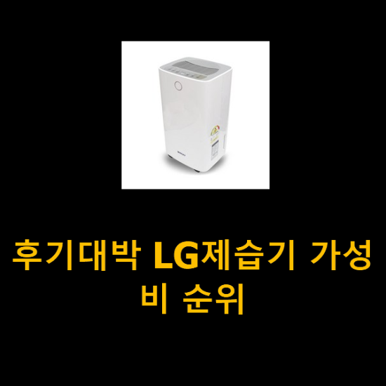 후기대박 LG제습기 가성비 순위 후기대박 LG제습기 가성비 순위