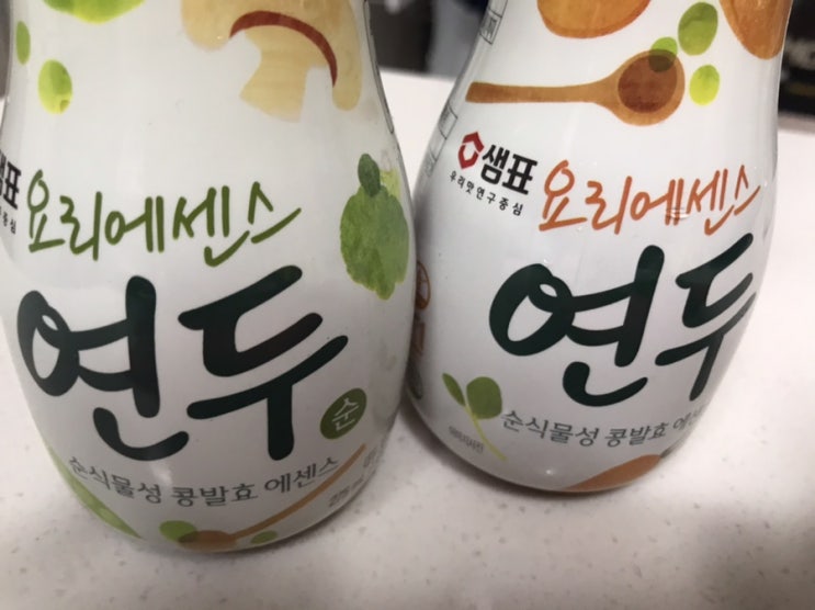  샘표 요리에센스 주황 초록연두 나물외 육수등 사용법이 다양해요