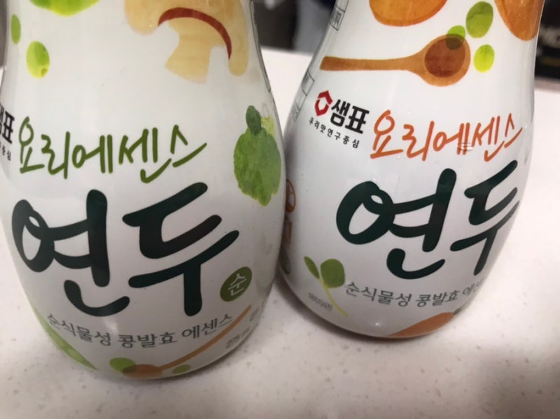 샘표 요리에센스 주황 초록연두 나물외 육수등 사용법이 다양해요