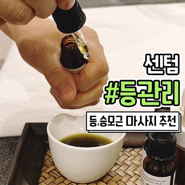  센텀 마사지 자인에서 등관리 아로마테라피 받고왔어요
