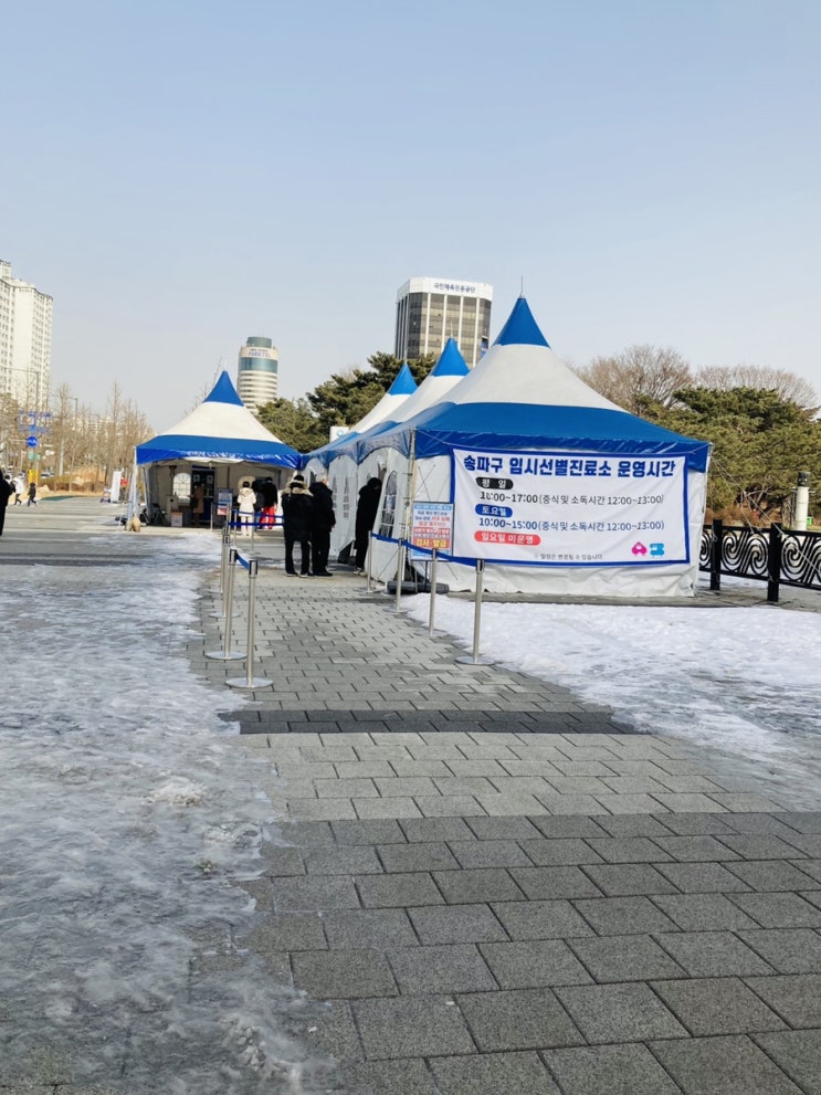 송파구 무료임시선별진료소 대기줄 확인하는법(+검사후기) 송파구 무료임시선별진료소 대기줄 확인하는법(+검사후기)
