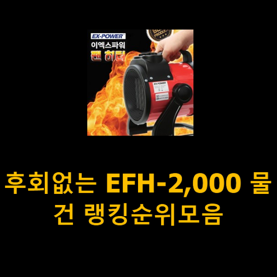 후회없는 EFH-2,000 물건 랭킹순위모음