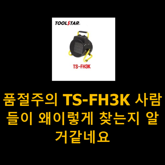 품절주의 TS-FH3K 사람들이 왜이렇게 찾는지 알거같네요