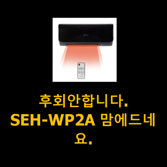 후회안합니다. SEH-WP2A 맘에드네요.