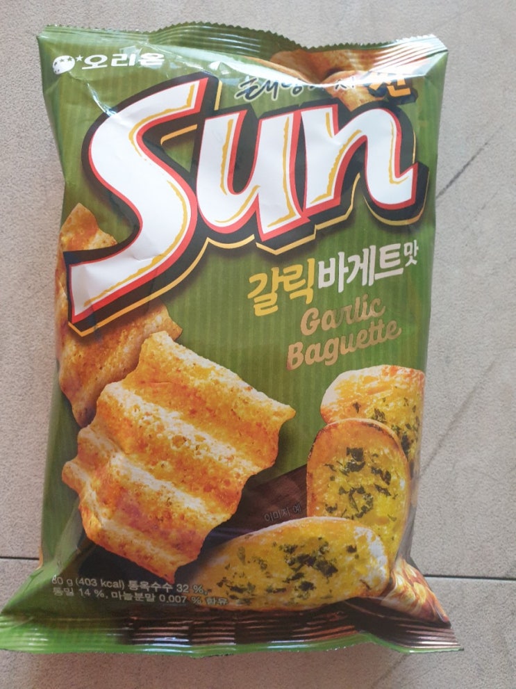  오리온 썬갈릭바게트맛