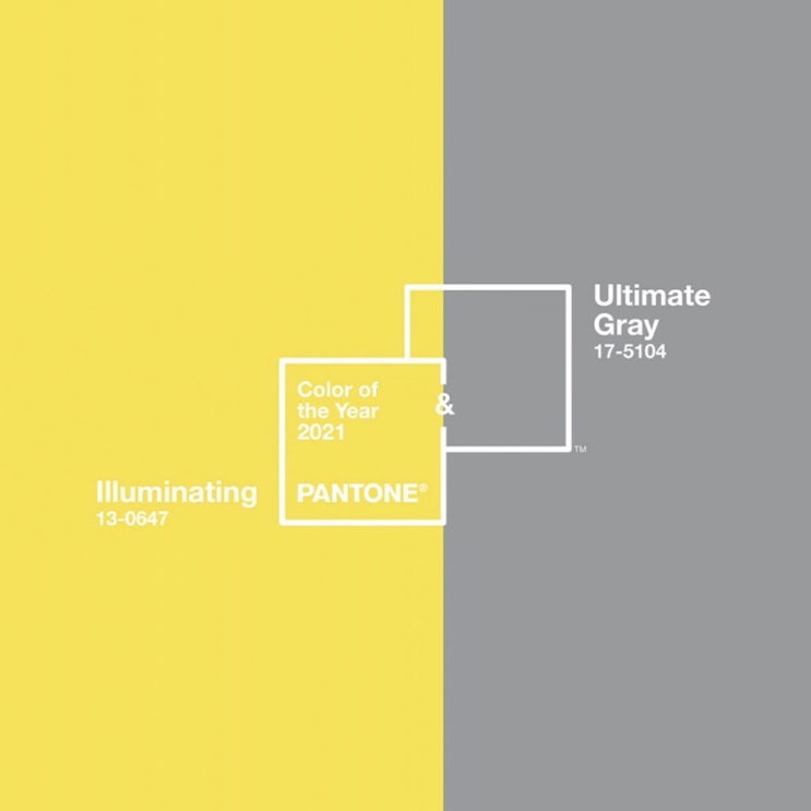  팬톤(PANTONE) 2021년 올해의 컬러와 '재택(在宅)크' #일루미네이팅 #얼티밋그레이