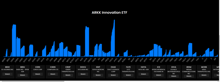 ARKK / ARK Invest ETF (아크 인베스트 ETF) 따라사기 / ETF Tracking/ 캐시우드/ Lucid Tracking / 미국ETF