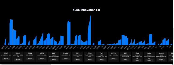  ARKK / ARK Invest ETF (아크 인베스트 ETF) 따라사기 / ETF Tracking/ 캐시우드/ Lucid Tracking / 미국ETF