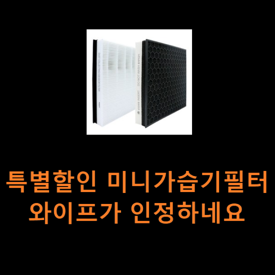 특별할인 미니가습기필터 와이프가 인정하네요 특별할인 미니가습기필터 와이프가 인정하네요