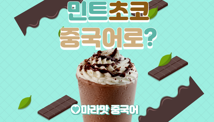  [중국어회화] 민트초코 중국어로? (호불호, 민초가 세상을 구한다)