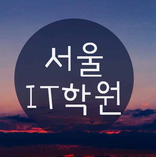 서울IT학원 에서 미래를 준비해 볼까요? 서울IT학원 에서 미래를 준비해 볼까요?