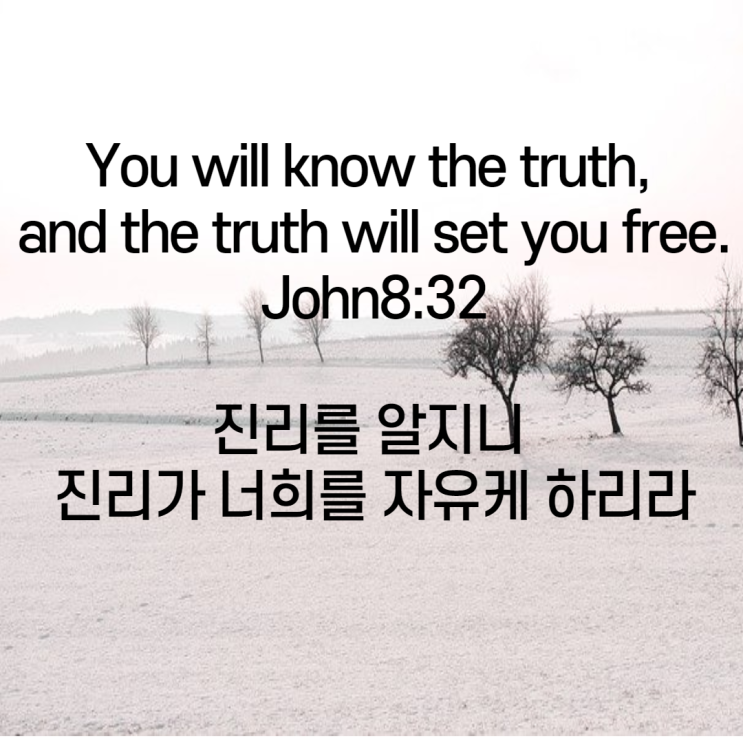  [진리가 너희를 자유롭게 하리라] 영어성경 구절로 영어 배우기, 진리와 자유