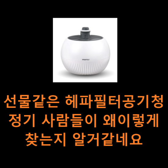 선물같은 헤파필터공기청정기 사람들이 왜이렇게 찾는지 알거같네요 선물같은 헤파필터공기청정기 사람들이 왜이렇게 찾는지 알거같네요