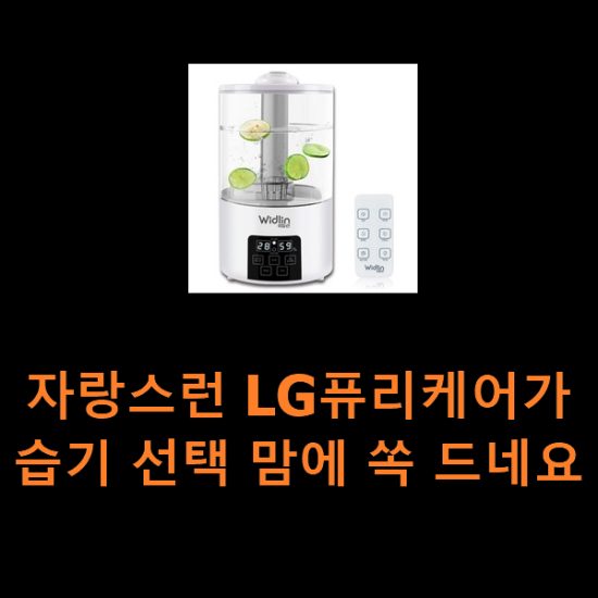 자랑스런 LG퓨리케어가습기 선택 맘에 쏙 드네요 자랑스런 LG퓨리케어가습기 선택 맘에 쏙 드네요