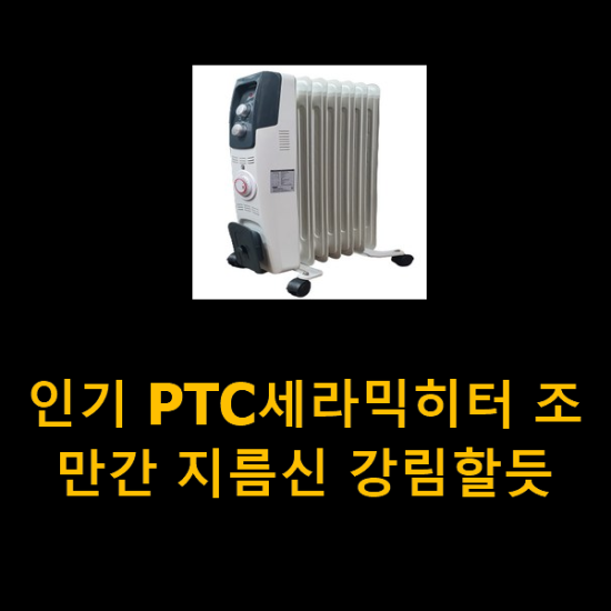 인기 PTC세라믹히터 조만간 지름신 강림할듯