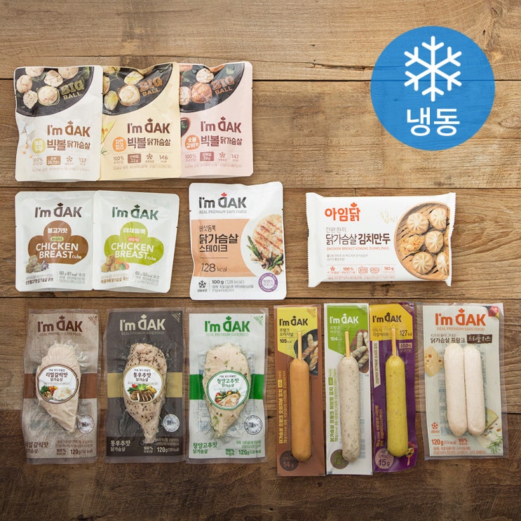 인기있는 아임닭 Best 패키지 14종 (냉동), 1세트, 닭가슴살 김치만두 180g + 닭가슴살 프랑크 트리플치즈 120g + 닭가슴살 소시지꼬치 70g x 3개 + 통후추맛 닭 인기있는 아임닭 Best 패키지 14종 (냉동), 1세트, 닭가슴살 김치만두 180g + 닭가슴살 프랑크 트리플치즈 120g + 닭가슴살 소시지꼬치 70g x 3개 + 통후추맛 닭