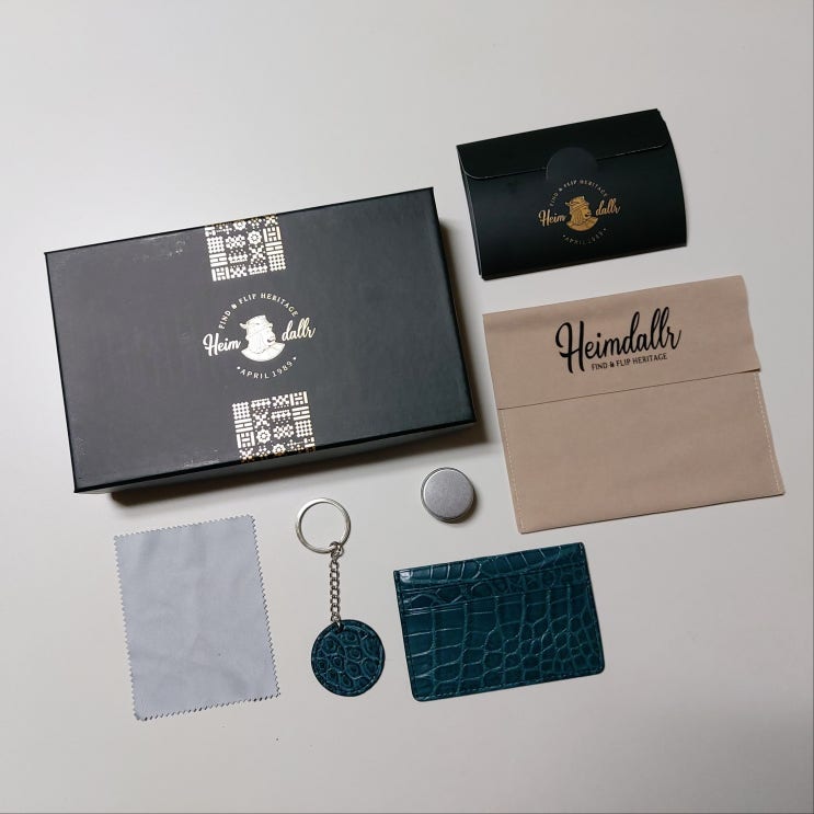  헤임달 악어가죽 Glossy Edition 카드지갑 리뷰
