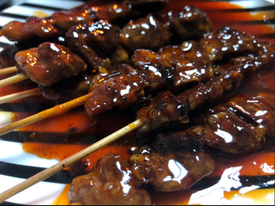  염통꼬치 에어프라이어~ 매콤하고 쫄깃한 술안주(차박캠핑추천)
