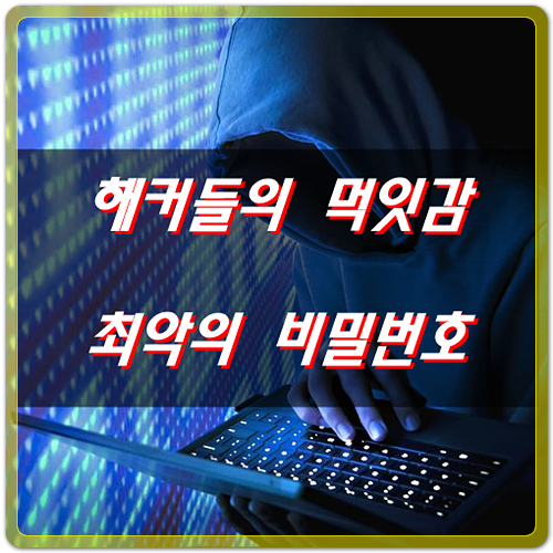  해커 먹잇감 되는 최악의 비밀번호
