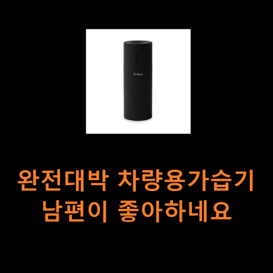 완전대박 차량용가습기 남편이 좋아하네요 완전대박 차량용가습기 남편이 좋아하네요