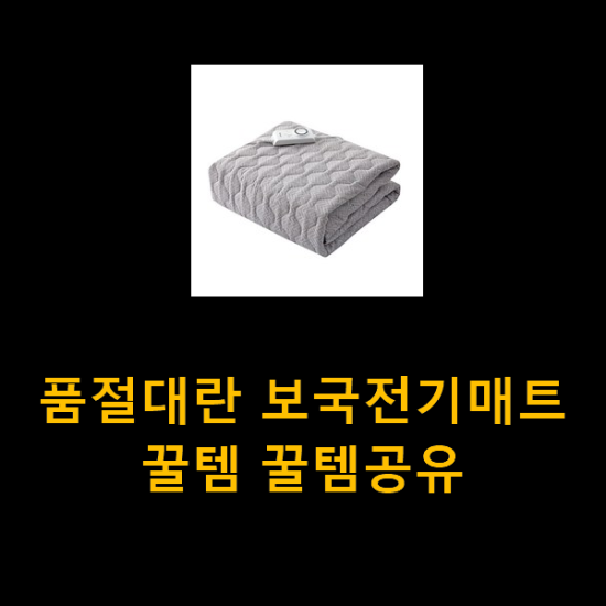 품절대란 보국전기매트 꿀템 꿀템공유 품절대란 보국전기매트 꿀템 꿀템공유