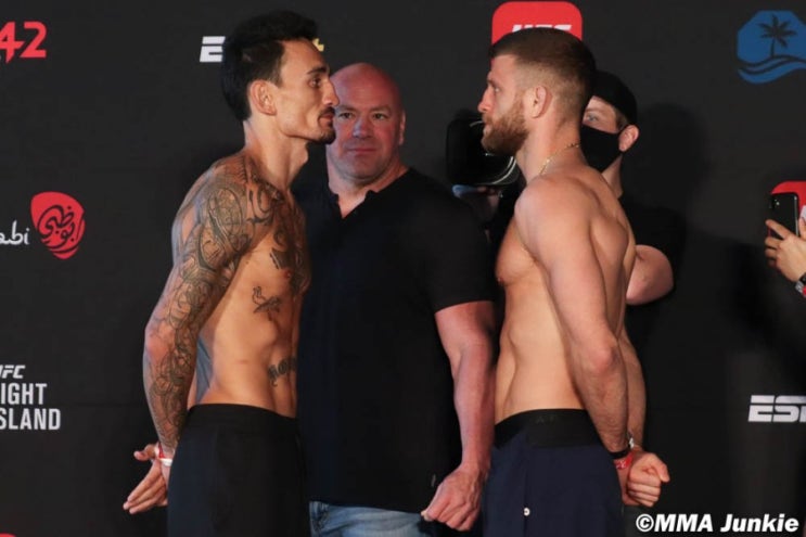 UFC on ABC 1: 할러웨이 vs 케이터 계체량 결과 + 페이스오프 UFC on ABC 1: 할러웨이 vs 케이터 계체량 결과 + 페이스오프