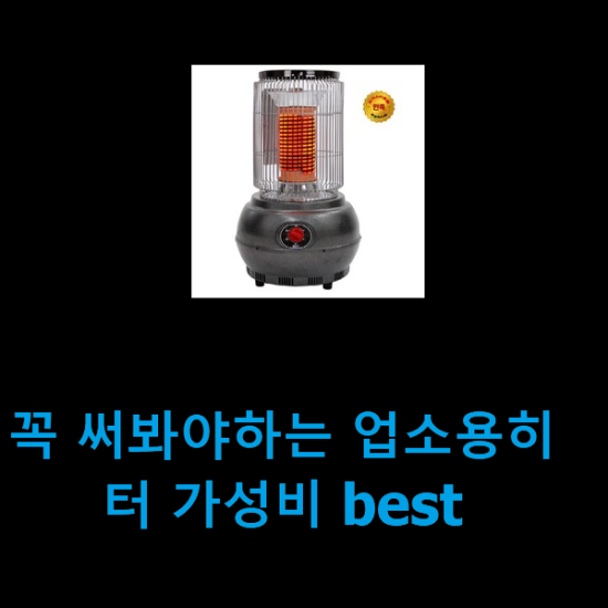 꼭 써봐야하는 업소용히터 가성비 best