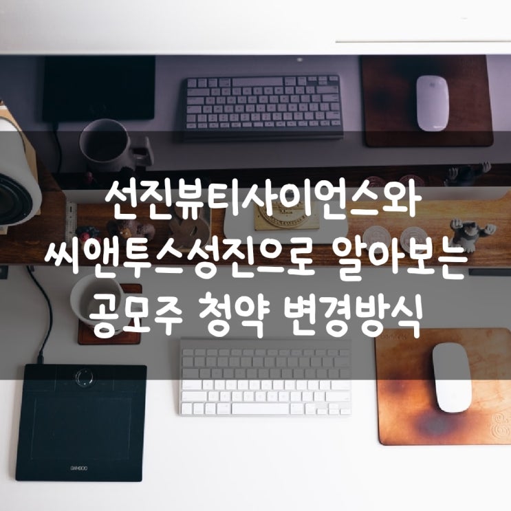 선진뷰티사이언스와 씨앤투스성진으로 알아보는 공모주 청약 변경방식