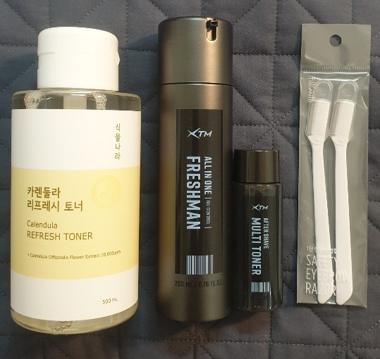  올리브영 남자 올인원로션, 토너, 눈썹칼 구매 후기 (ft.내돈내산)