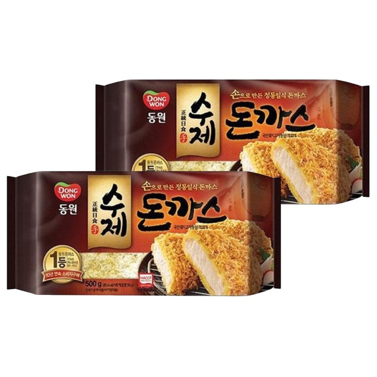 인지도 있는 동원 수제 돈까스 (냉동), 500g, 2개 추천해요 인지도 있는 동원 수제 돈까스 (냉동), 500g, 2개 추천해요